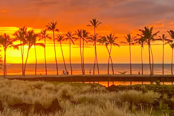 Golden Hawaiian Sunset Views