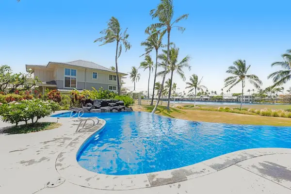 Tropical Pool With Palms