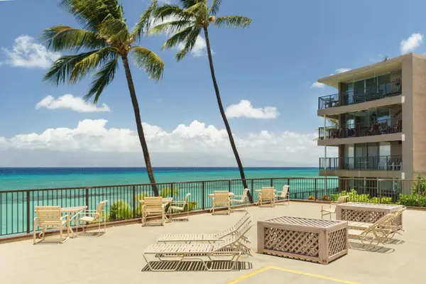 Oceanfront terrace of the Hale Ono Loa resort.