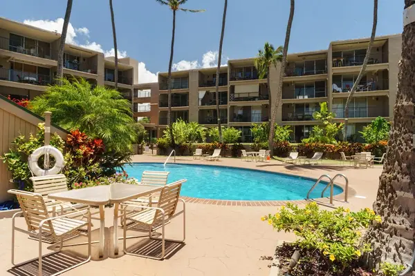 Oceanfront pool area at the Hale Ono Loa resort.