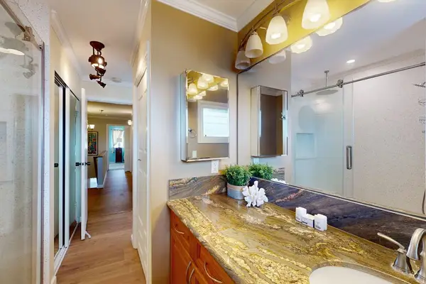 Refresh with a relaxing shower inside the master bathroom every single morning