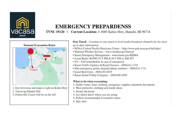 Emergency preparedness guide provides essential safety information for guests stays