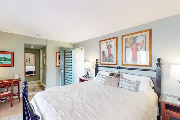 Peaceful bedroom provides a relaxing retreat for slow vacation mornings