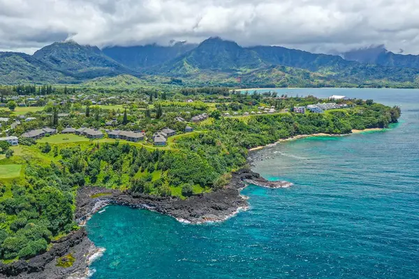 Dramatic Mountain And Ocean Panorama