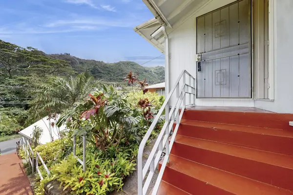 Follow the stairs leading to the unit entrance for easy access to your stay.