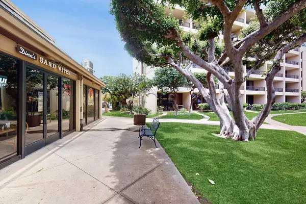 Scenic garden pathway through the resort grounds