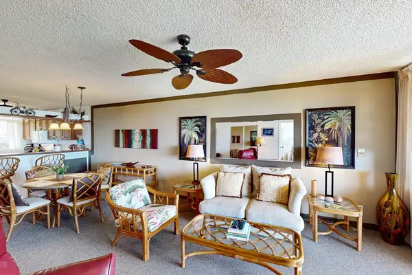 Spacious Living Room With Island Charm