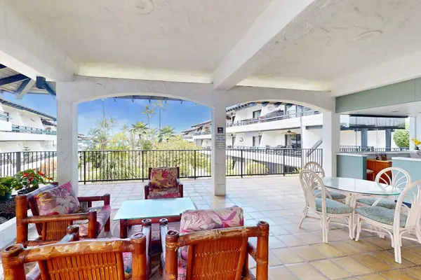 Covered Balcony Seating Area