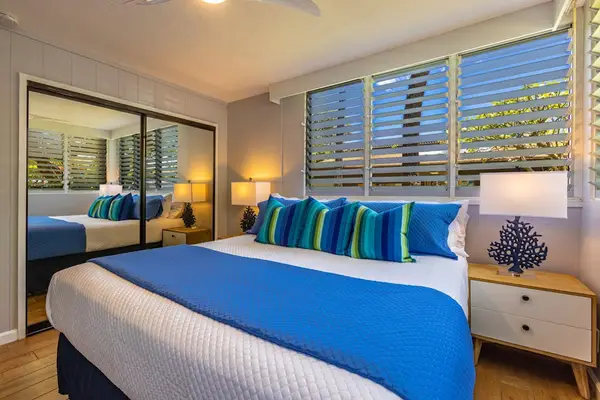 Cozy King Bedroom with Natural Light