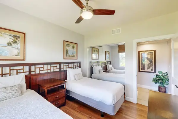 Bright Guest Room With Two Beds