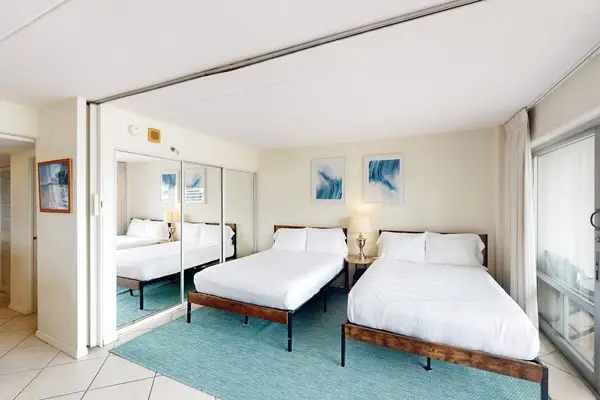 Double beds create the perfect setting for restful nights and easy mornings