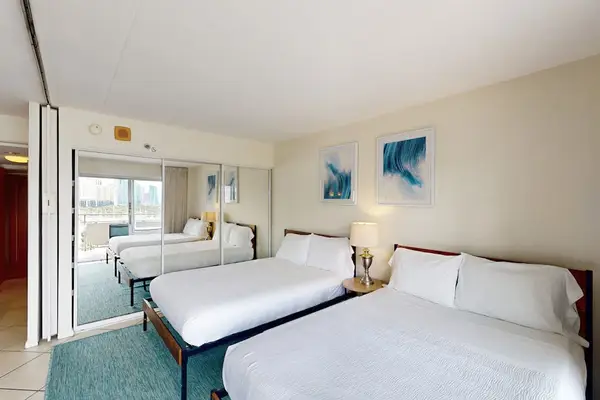 Relax in cozy double beds made for peaceful and comfortable stays together