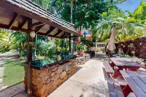 Shaded BBQ area for outdoor gatherings