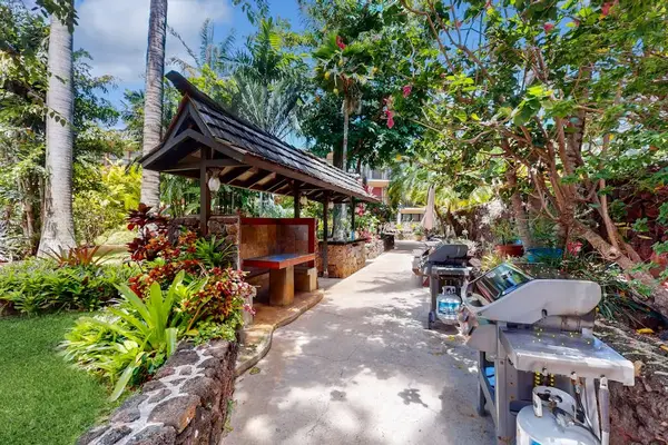 Serene garden courtyard for relaxing walks