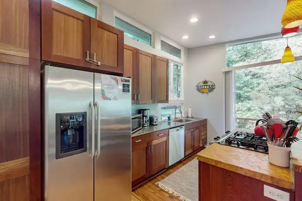 Modern kitchen with a full range of appliances