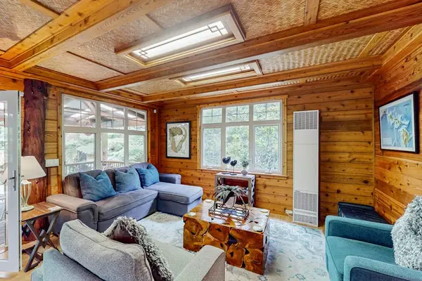 Comfortable living area with warm cabin charm