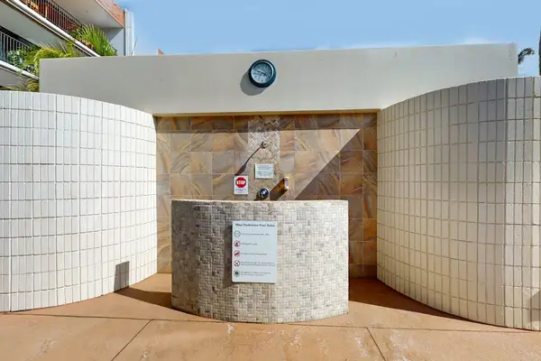 Outdoor Resort Shower & Rinse Station