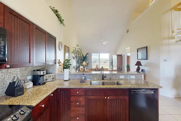 Kitchen Island View Looking Out to Living Area