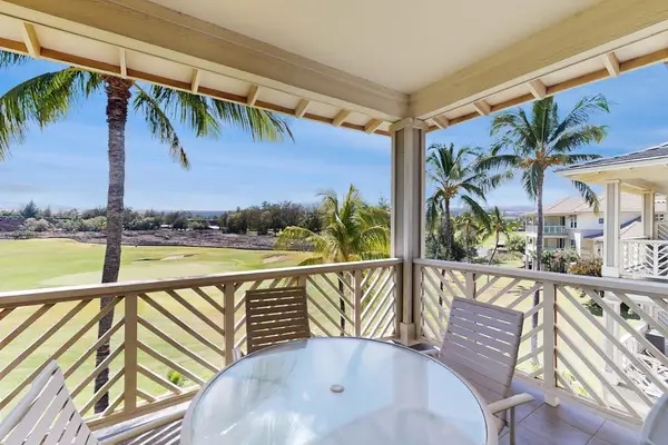 Covered Private Balcony with Outdoor Dining Table