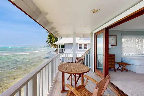 Enjoy peaceful water views from the balcony morning until evening every day