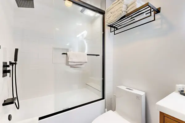 Enjoy the convenience of a spacious walk-in shower during your stay.