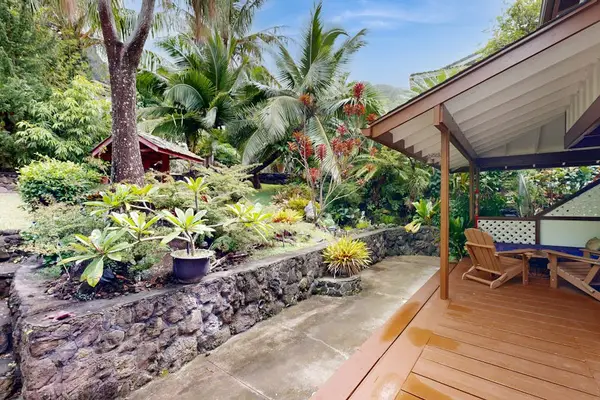 Enjoy a quiet outdoor retreat in this inviting patio garden setting.
