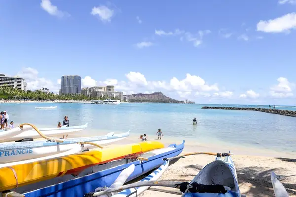 Enjoy easy access to a beautiful beach near Waikiki, offering stunning ocean views, relaxing shores, and unforgettable seaside moments.