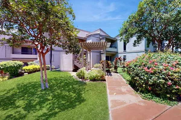 Landscaped front yard creates a welcoming first impression