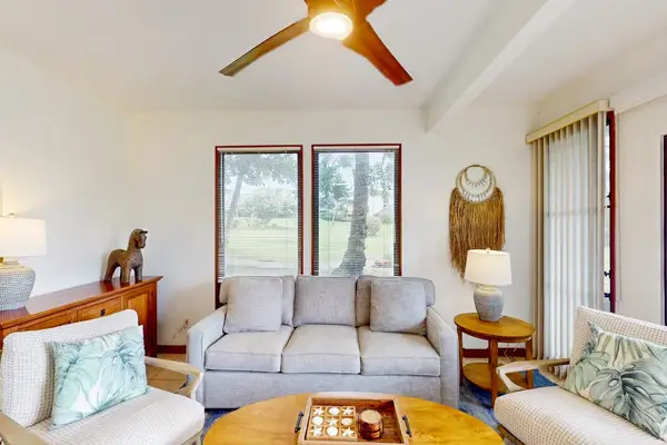 Cozy living room filled with natural light