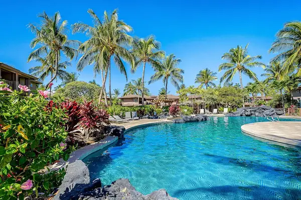 Dip Into Paradise: Sparkling Pool Amidst Exotic Greenery