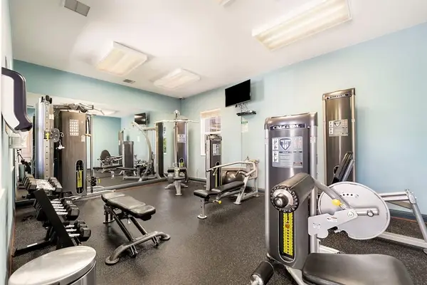 On-Site Gym Equipped For Full-Body Workouts