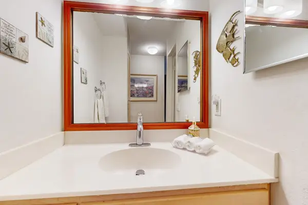 Fresh Vanity With Plenty Of Counter Space