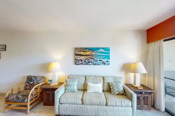 Cozy Living Room With Island Charm
