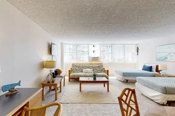 Open studio layout seamlessly combines the sleeping area, living room, and dining space for maximum comfort.