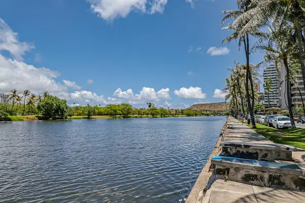 Take a relaxing stroll along the scenic Ala Wai Canal, just minutes from Waikiki Beach and local attractions.