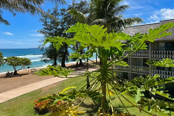 Tropical gardens by the shoreline