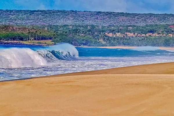 Wide sandy beach offers scenic ocean views and relaxing coastal atmosphere