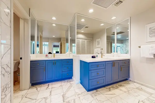 Spa Inspired Bathroom With Dual Vanities