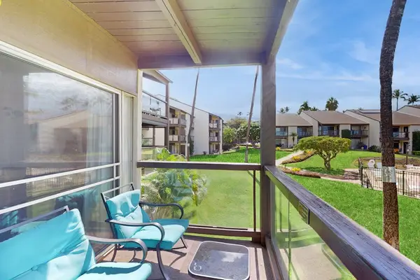 Private lanai overlooking the resort grounds