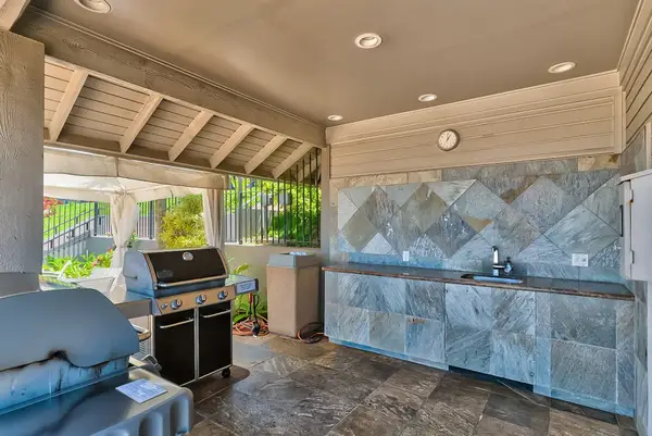 Covered Grilling Area For Island Cookouts