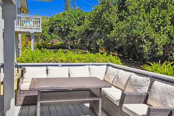 Lounge in comfort in this outside patio seating or use it to dine outside while taking in the views.