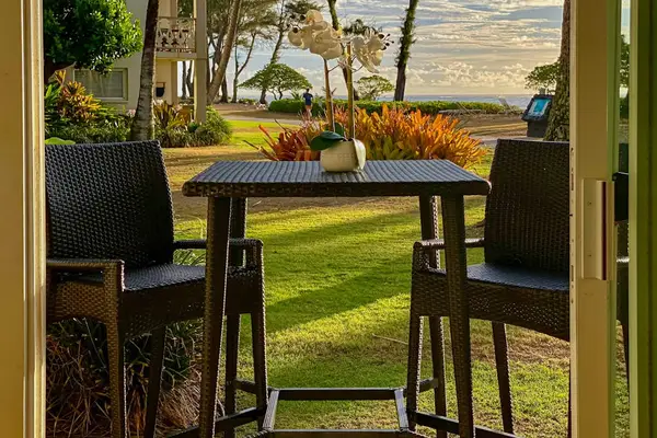 Dine outdoors surrounded by nature