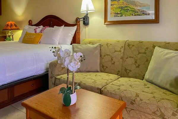 Inviting seating area to unwind