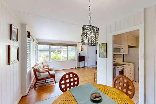 Bright dining area welcomes every meal with beautiful natural light throughout daily