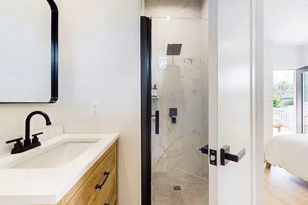 Modern Full Bathroom With Walk In Shower