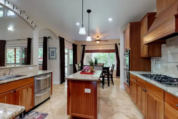 Large open remodeled stainless steel kitchen.  Fully stocked and ready for the chef in you.