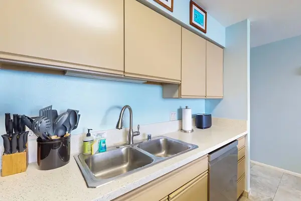 Bright kitchen with plenty of counter space