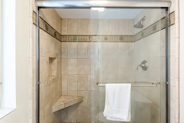 Walk In Shower With Resort Style Finishes