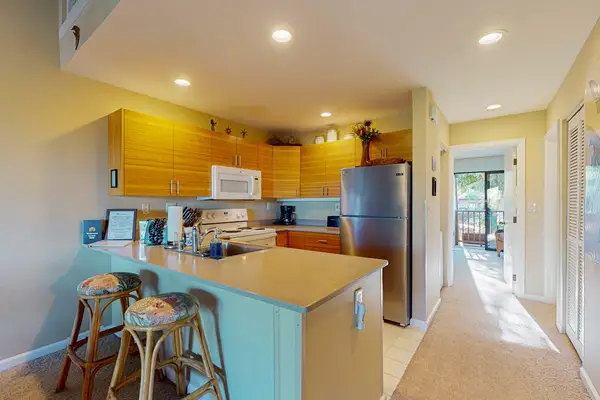 Bright kitchen ready for easy vacation meals