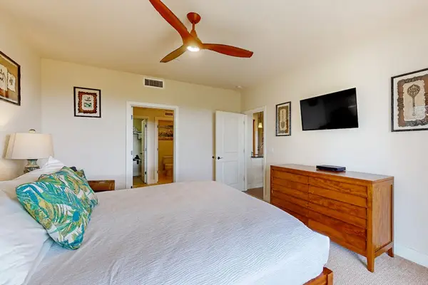 Wake up to beautiful ocean views from the king bed